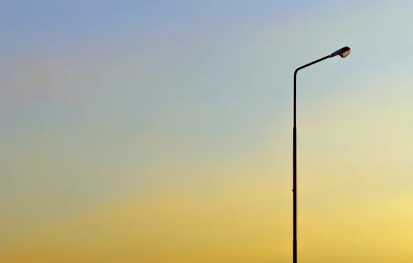 Summer, the sky, sunset, mood, minimalism, the evening, day, lantern