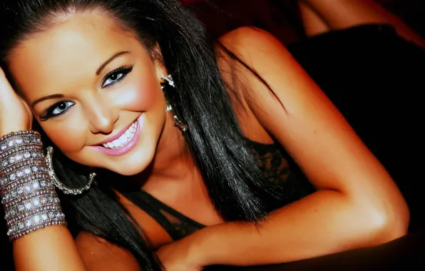 Face, smile, dress, brunette, Skyla, Lucy Batty