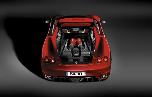 Picture engine, back, f430, motor