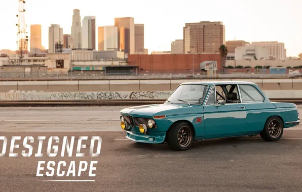 The city, Retro, BMW, Machine, Boomer, BMW, Car, 2002