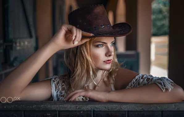 Girl, hat, photo, photographer, blue eyes, model, face, blonde