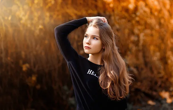 Sponge, the beauty, curls, Xenia, photographer Sergey Sergeev