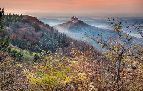 Wallpaper nature, landscape, Hohenzollern Castle for mobile and desktop ...