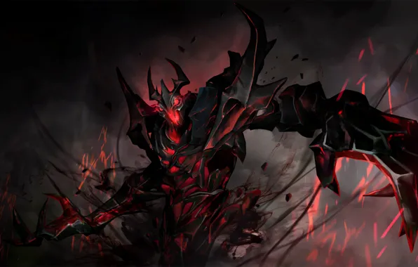 Picture the demon, art, Dota 2, Shadow Fiend, Nevermore