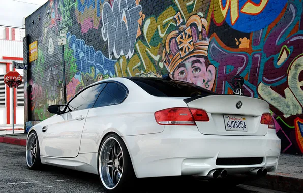 Picture bmw, white, thuning