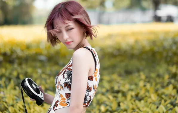 Picture girl, portrait, Asian