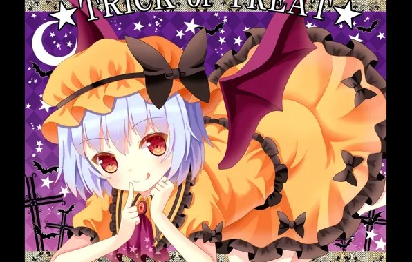 Crosses, Halloween, bows, red eyes, stars, cap, vampire, trick or treat