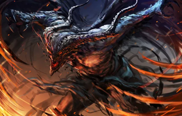 Picture look, fiction, monster, the demon, art, horns