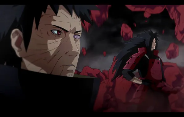 uchiha madara sharingan and rinnegan