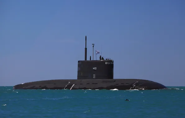 Sea, boat, black, submarine, underwater, Novorossiysk, diesel