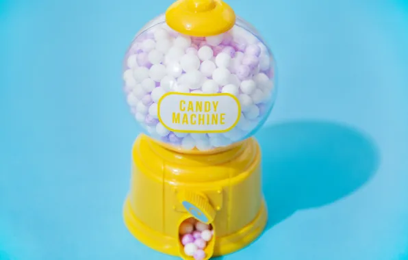 Picture balls, blue, machine, candy, bright, gum