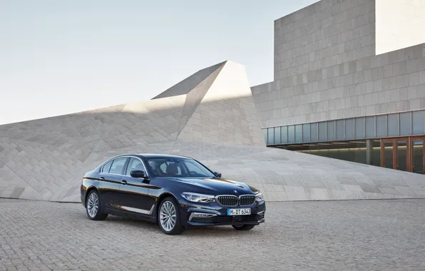 The building, BMW, Parking, architecture, sedan, xDrive, 530d, Luxury Line