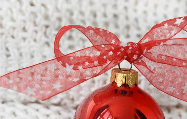 Winter, red, holiday, half, ball, ball, Christmas, New year