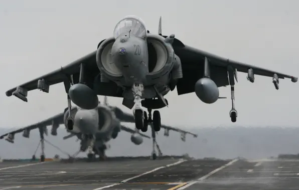 Picture fighter, deck, attack, the rise, AV-8B, Harriers