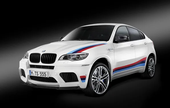 White, BMW, BMW, black background, X6 M, E71