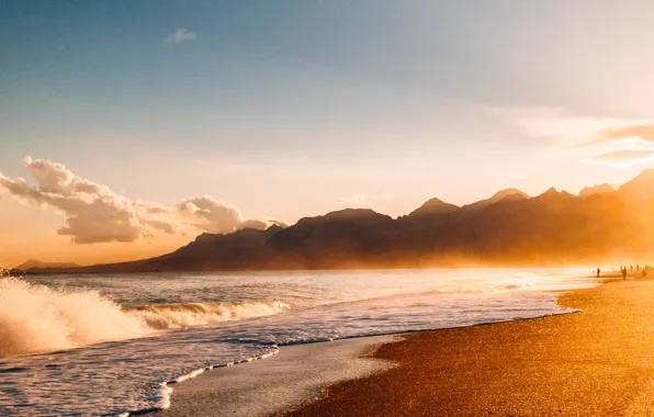 Nature, Clouds, Sky, Beach, Water, Sand, Ocean, Rocks