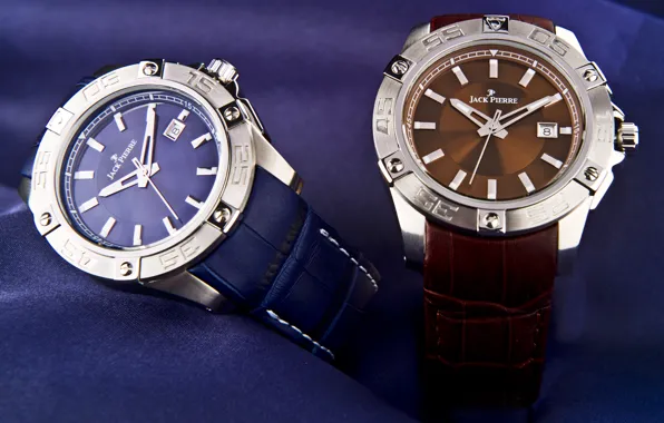 Design, two, watch, stone, leather jack