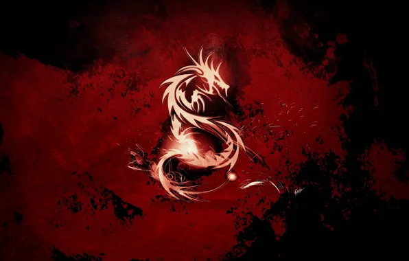 Red, blood, dragon