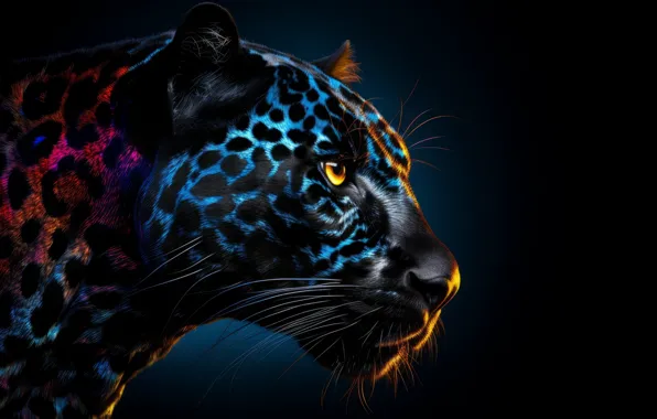 Picture fantasy, look, black panther