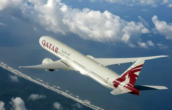 The sky, Weather, Wings, Boeing, Flight, Sky, Boeing, 300