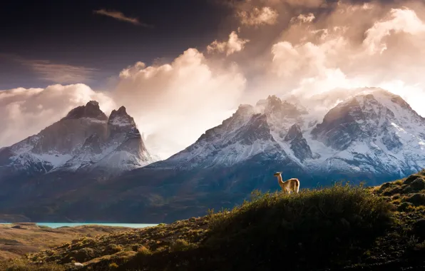 Clouds, mountains, nature