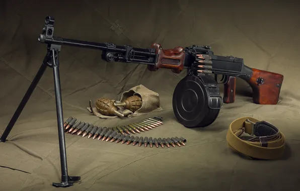 Weapon, grenades, machine gun, machine gun, RPD, RPD, the machine gun Degtyarev