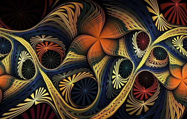 Abstraction, pattern, fractals, fractal, ornament, abstract background