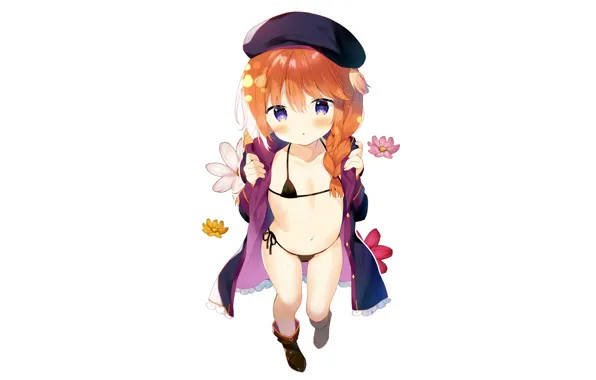 Girl, sexy, cleavage, long hair, boobs, anime, beautiful, pretty