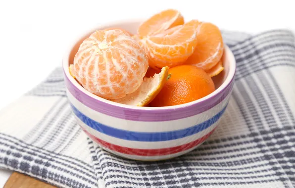 Picture Cup, citrus, slices, tangerines