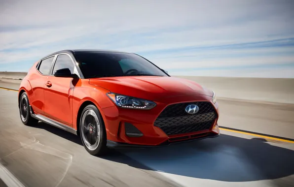 Hyundai, front view, hatchback, Turbo, 2018, Veloster