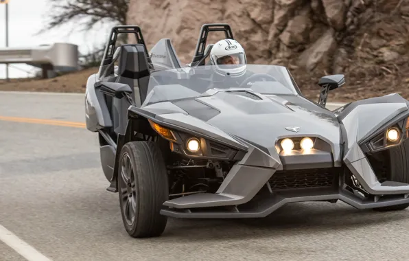 Beautiful, comfort, hi-tech, Polaris, Slingshot, technology, sporty, tricycle