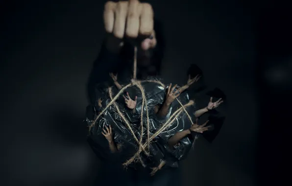 Picture background, hand, hands, rope