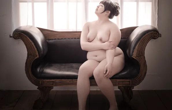 Chest, girl, naked, body, belly, vaseline
