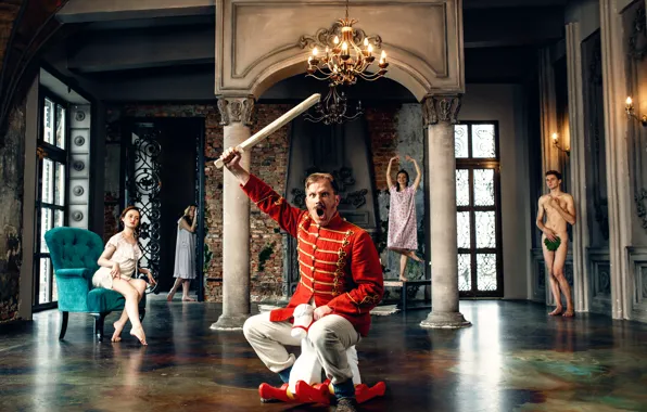 Horse, humor, hussars, the attack