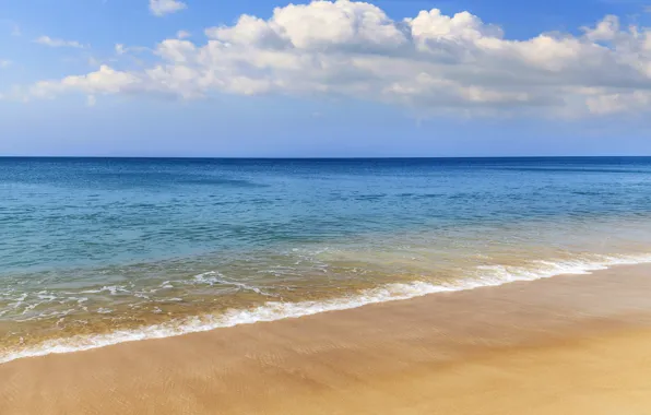 Sand, sea, wave, beach, summer, the sky, summer, beach