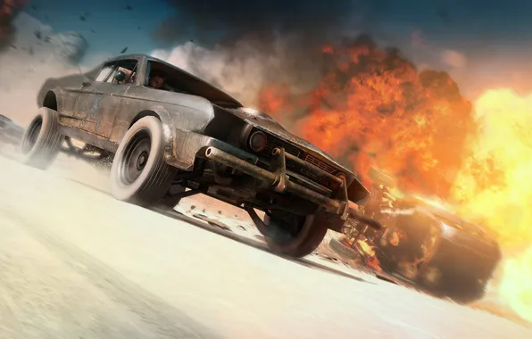Picture machine, fire, speed, chase, mad max