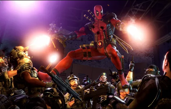 Fire, mask, mercenary, deadpool, marvel comics, wade wilson