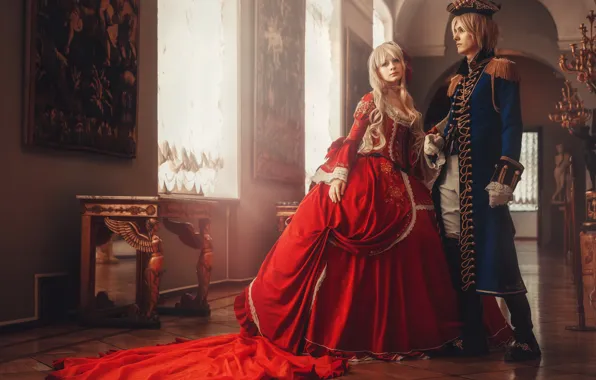 Picture girl, costume, guy, cosplay