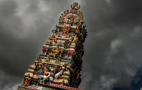 Temple, Mauritius, Mauritius, Saint-Antoine, Riviere du Rempart, Hindu temple