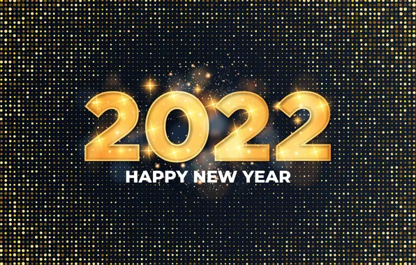 Background, gold, figures, New year, 2022
