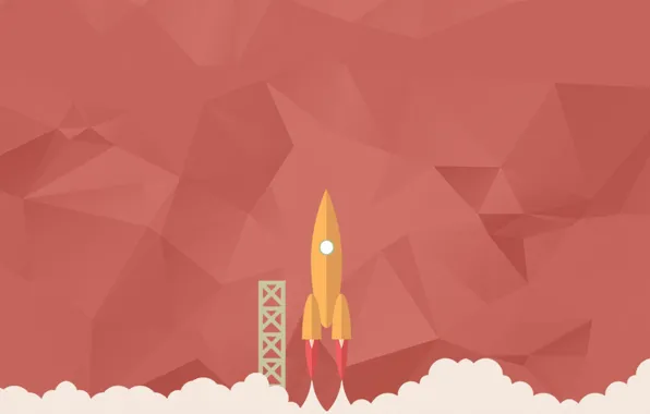 Graphics, vector, rocket, start