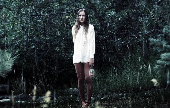 Girl, night, loneliness