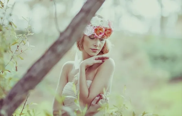 Look, girl, background