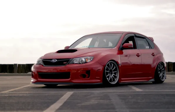 Download wallpaper Subaru, Impreza, WRX, STI, RED, section subaru in ...