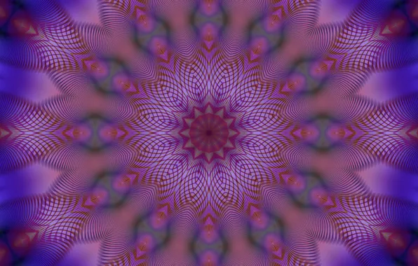 Purple, blue, abstraction, lilac, pink, pattern, fractals, fractal
