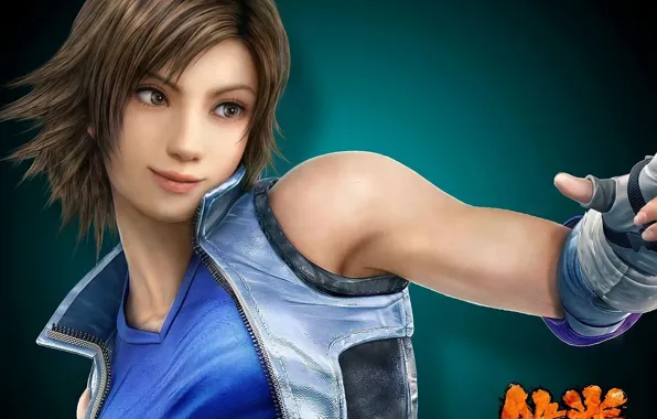 Girl, Asuka, pose, Tekken, video games, Asuka Kazama, brumette, charliehgl