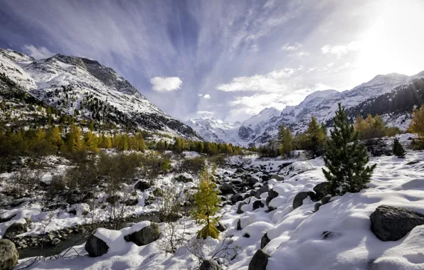 Val Morteratsch, Autumn vs. Winter, Pontresina