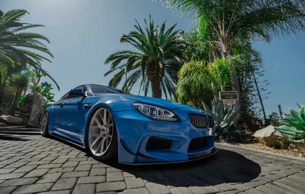 BMW, Blue, Series, Vossen, Widebody