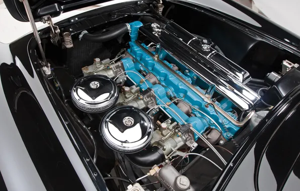 Corvette, Chevrolet, 1954, Black, retro cars, Chevrolet Corvette Black