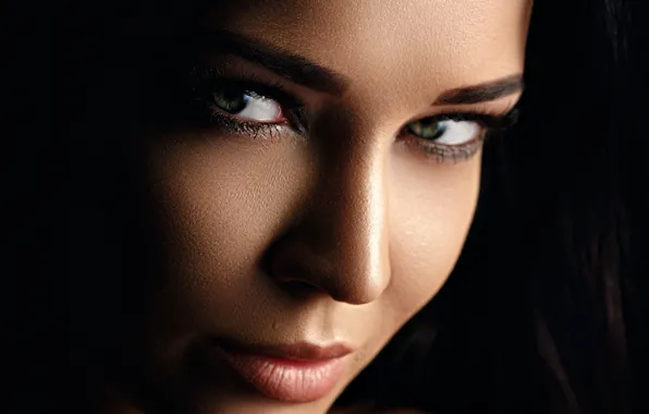 Eyes, model, lips, look, Angelina Petrova